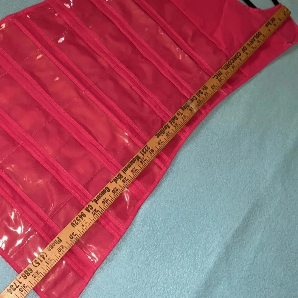 THE LITTLE JEWELRY DRESS organizer pockets on one side velcro loops on the back - Picture 9 of 9